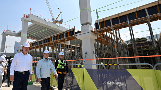 유정복 시장, 폭염속 용현‧학익 도시개발‧인천뮤지엄파크 현장 점검