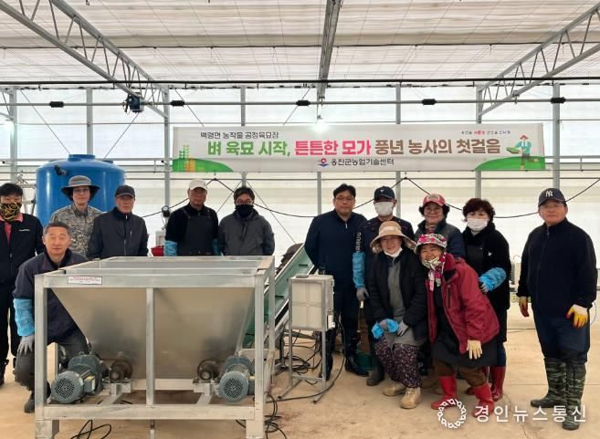 옹진군, 백령면 농작물 공정육묘장 본격적 운영